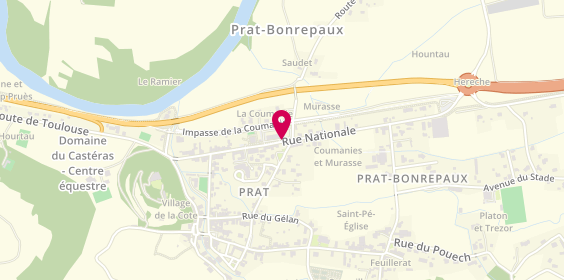Plan de Pharmacorp, 33 Rue Nationale, 09160 Prat-Bonrepaux