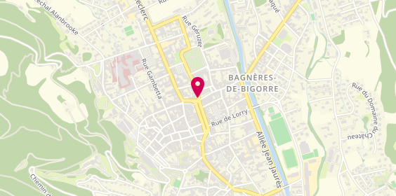 Plan de Pharmacie Pasteur, 1 Rue Pasteur, 65200 Bagnères-de-Bigorre