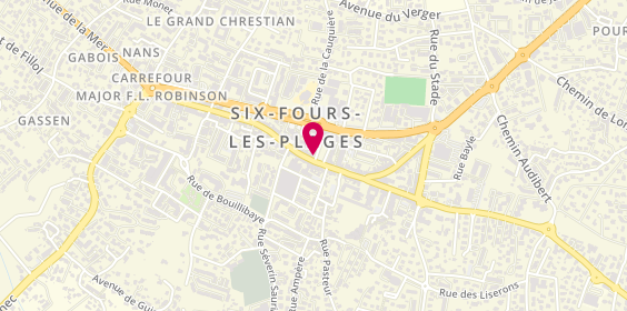 Plan de Aprium Pharmacie, 52 Rue de la Republique, 83140 Six-Fours-les-Plages