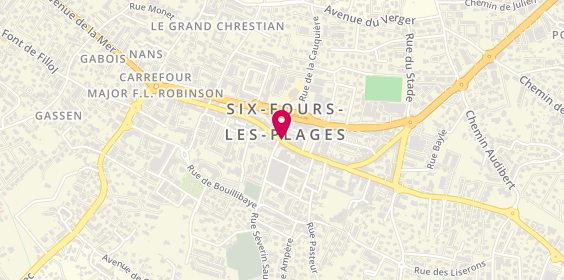 Plan de Pharmacie de l'Eglise, 85 Rue de la Republique, 83140 Six-Fours-les-Plages