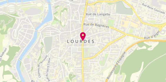 Plan de Pharmacie des Halles, 3 Place du Champ Commun, 65100 Lourdes