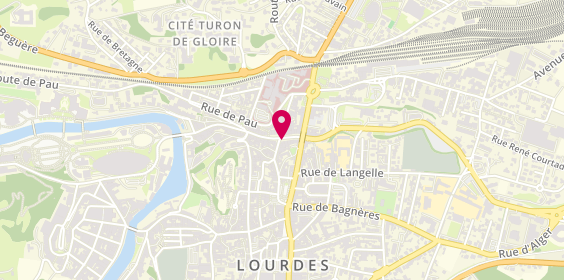 Plan de Pharmacie de la Grotte, 2 Place Jeanne d'Arc, 65100 Lourdes