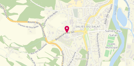 Plan de Pharmacie des Salins, 4C Boulevard du Sel, 31260 Salies-du-Salat