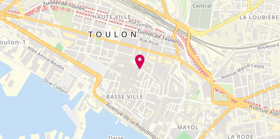 Plan de Pharmacie Vedel, 1 Place Puget, 83000 Toulon
