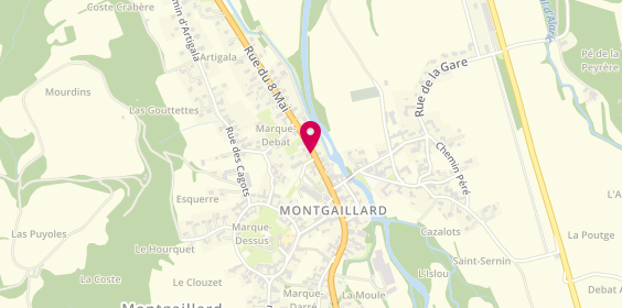 Plan de Pharmacie de Montgaillard, 135 Rue 8 Mai, 65200 Montgaillard