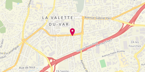 Plan de Pharmacie de la Poste, Avenue Aristide Briand, 83160 La Valette-du-Var
