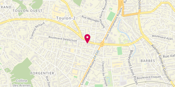 Plan de Pharmacie Les Routes, 2 Place Jean Mace, 83200 Toulon