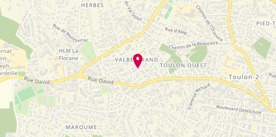 Plan de Pharmacie de Valbertrand, 385 Avenue Charles Gantelme, 83200 Toulon