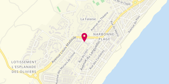 Plan de Pharmacie Narbonne Plage, Plage
11 place de la Méditerranée, 11100 Narbonne