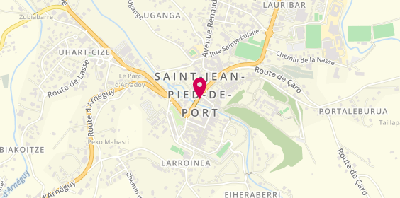 Plan de Pharmacie du Centre, 27 Place Charles de Gaulle, 64220 Saint-Jean-Pied-de-Port