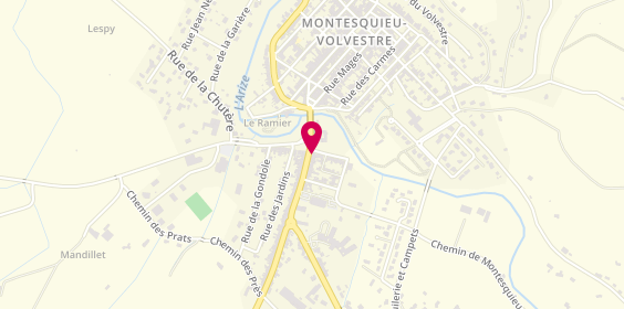 Plan de Pharmacie Esterle Borredon, 1 Avenue des Pyrenees, 31310 Montesquieu-Volvestre