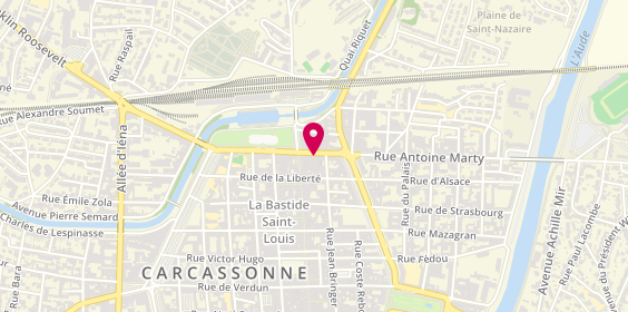Plan de Grande Pharmacie de la Gare, 9 Boulevard Omer Sarraut, 11000 Carcassonne