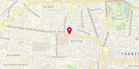 Plan de Pharmacie du Soleil, 67 Rue Georges Lassalle, 65000 Tarbes