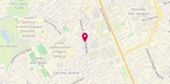 Plan de Pharmacie Lecaillet, 604 Avenue de Mazargues, 13008 Marseille