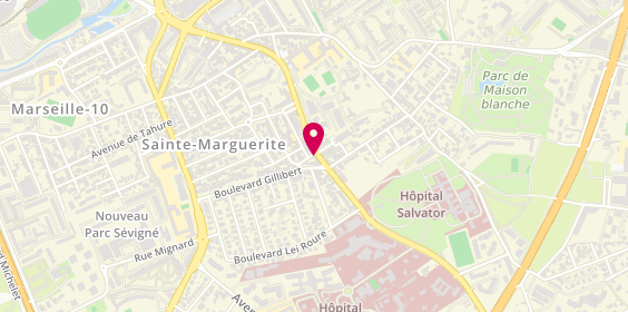 Plan de Pharmacie de Sainte Marguerite, 68 Boulevard Sainte Marguerite, 13009 Marseille