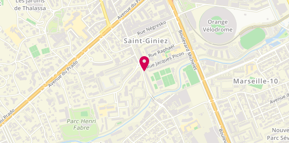 Plan de Pharmacie du Grand Saint Giniez, 123 avenue de Mazargues, 13008 Marseille