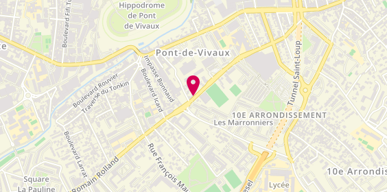 Plan de Pharmacie du Stade, 120 Boulevard Romain Rolland, 13010 Marseille