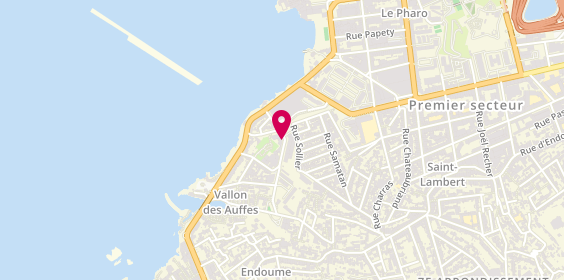 Plan de Seleurl Pharmacie du Vallon des Auffes, 14 Boulevard Cieussa, 13007 Marseille