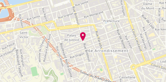Plan de Pharmacie Breteuil Sylvabelle, 52 Rue Breteuil, 13006 Marseille