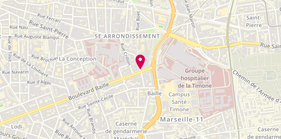 Plan de Pharmacie Baille 181, 181 Boulevard Baille, 13005 Marseille