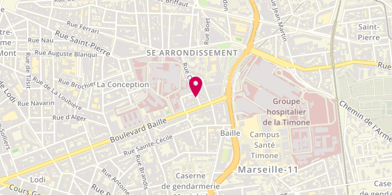 Plan de Pharmacie Djaoui, 5 Rue Crillon, 13005 Marseille