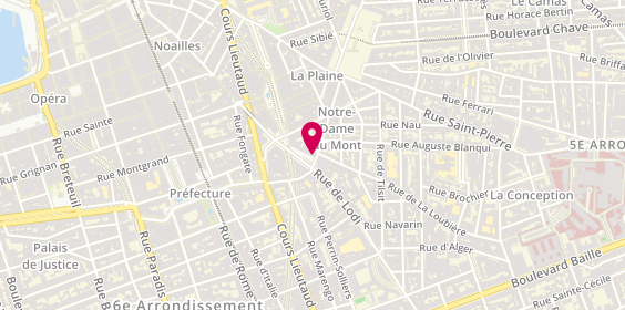 Plan de Pharmacie Notre-Dame du Mont, 27 Place Notre Dame du Mont, 13006 Marseille