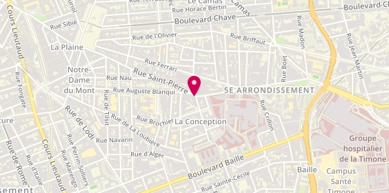 Plan de Pharmacie de la Conception, 104 Rue Saint Pierre, 13005 Marseille