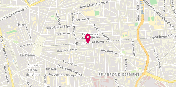 Plan de Grande Pharmacie du Tramway, 118 Boulevard Chave, 13005 Marseille