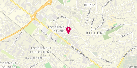 Plan de Pharmacie Halçaren, 11 Rue Jeanne Lassansaa, 64140 Billère