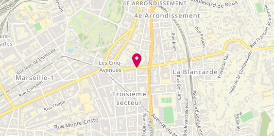 Plan de Pharmacie de la Blancarde, 46 Boulevard de la Blancarde
1 Rue du Dr Acquaviva, 13004 Marseille