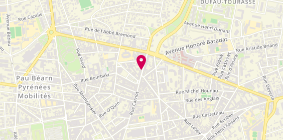 Plan de Pharmacie du Foirail, 51 Rue Carnot, 64000 Pau