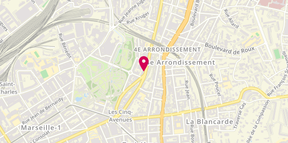 Plan de Pharmacie du Jardin, 67 Avenue des Chartreux, 13004 Marseille