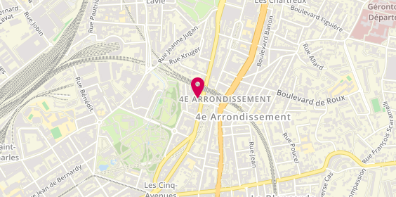 Plan de La Pharmacie des Chartreux - OUVERT TOUS LES DIMANCHES, 109 avenue des Chartreux, 13004 Marseille