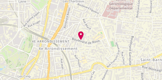 Plan de Pharmacie Beausoleil, 148 Boulevard de Roux, 13004 Marseille