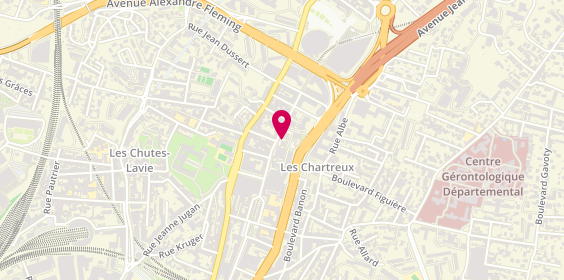 Plan de Pharmacie des Nouveaux Chartreux, 44 Boulevard de la Fédération, 13004 Marseille