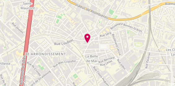 Plan de Pharmacie des Deux Places, 117 Rue Belle de Mai, 13003 Marseille