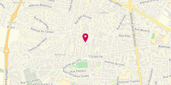 Plan de Pharmacie du Tonkin, 6 Place Jules Gois, 64140 Billère