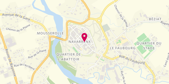 Plan de Pharmacie Hagolle, 30 Rue Saint Germain, 64190 Navarrenx