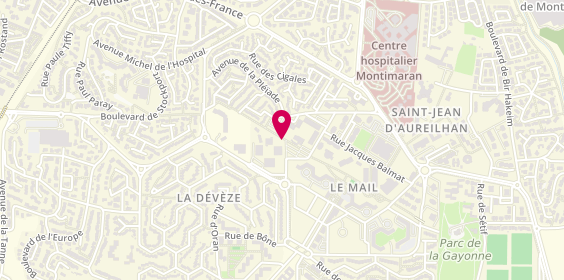 Plan de Pharmacie Maury Hebraud, Place de l'Eglise, 34500 Béziers