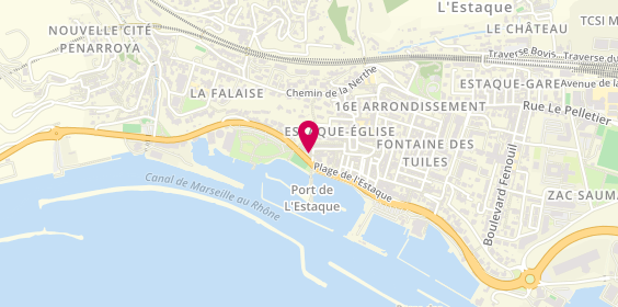Plan de Pharmacie de l'Estaque, 108 Place de l'Estaque, 13016 Marseille