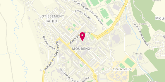 Plan de Pharmacie Centrale, 10 Place Pierre et Marie Curie, 64150 Mourenx