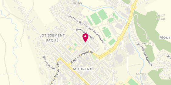 Plan de Pharmacie Roncevaux, 1 Place de Roncevaux, 64150 Mourenx