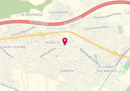 Plan de Pharmacie du cannet des Maures, 1078 Quartier Taurelle, 83340 Le Cannet-des-Maures