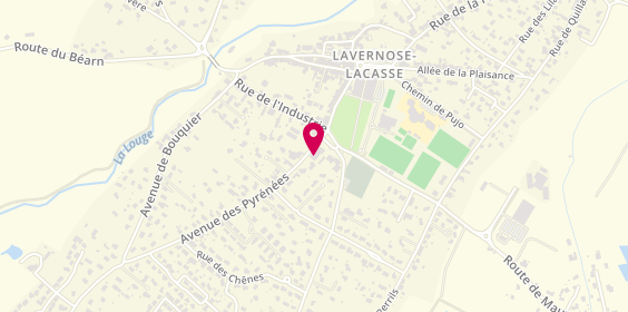Plan de Pharmacie Lavernose-Lacasse, 1 avenue des Pyrénées, 31410 Lavernose-Lacasse
