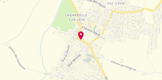 Plan de Pharmacie Lagardelle Sur Lèze, 18 Rue de l'Oratoire, 31870 Lagardelle-sur-Lèze