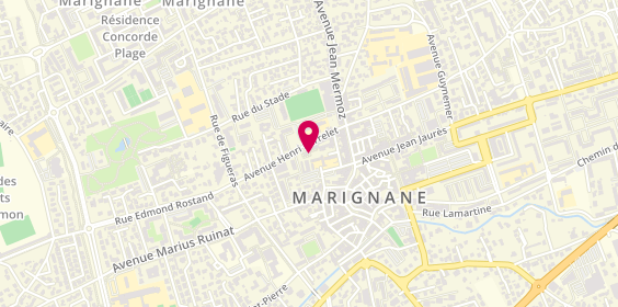Plan de Pharmacie des Ecoles, 15 Rue Barrelet, 13700 Marignane