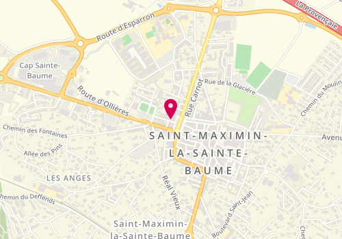 Plan de Pharmacie de la Basilique, 2 Rue Gutenberg, 83470 Saint-Maximin-la-Sainte-Baume
