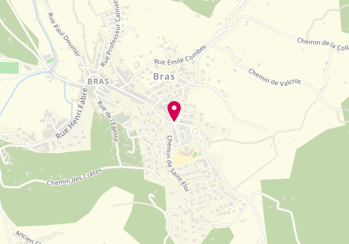 Plan de Pharmacie de Bras, Centre Activités la Brasque Route Brignoles, 83149 Bras