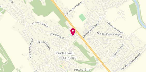 Plan de Pharmacie du Merlet, 7 Avenue Occitanie, 31320 Péchabou