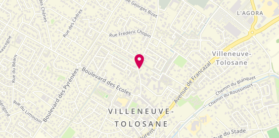 Plan de Pharmacie des Capitouls, 6 Avenue de Cugnaux, 31270 Villeneuve-Tolosane